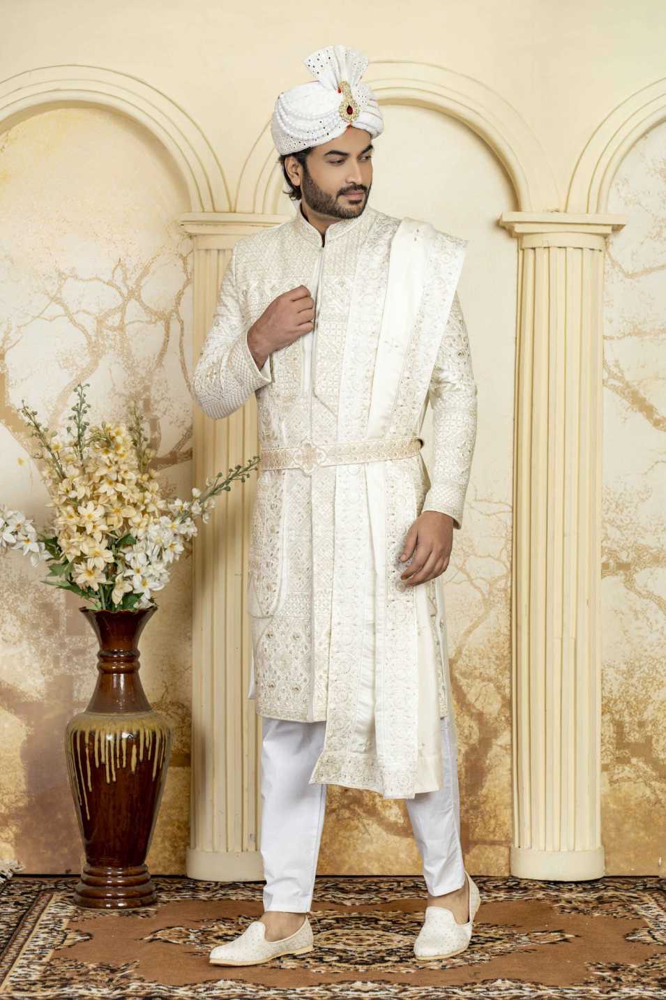 cream indowestern