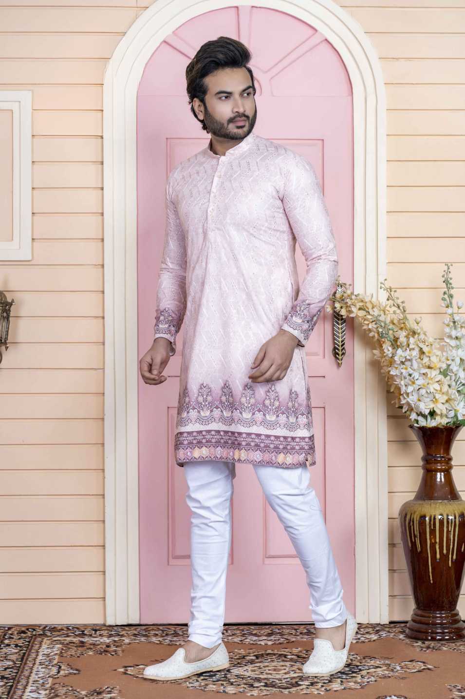 l peach kurta