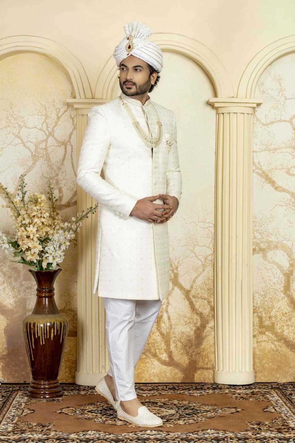 cream indowestern