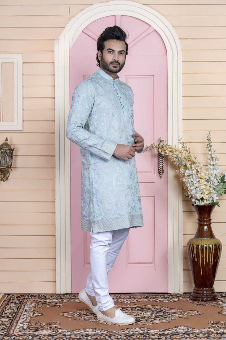 l grey kurta