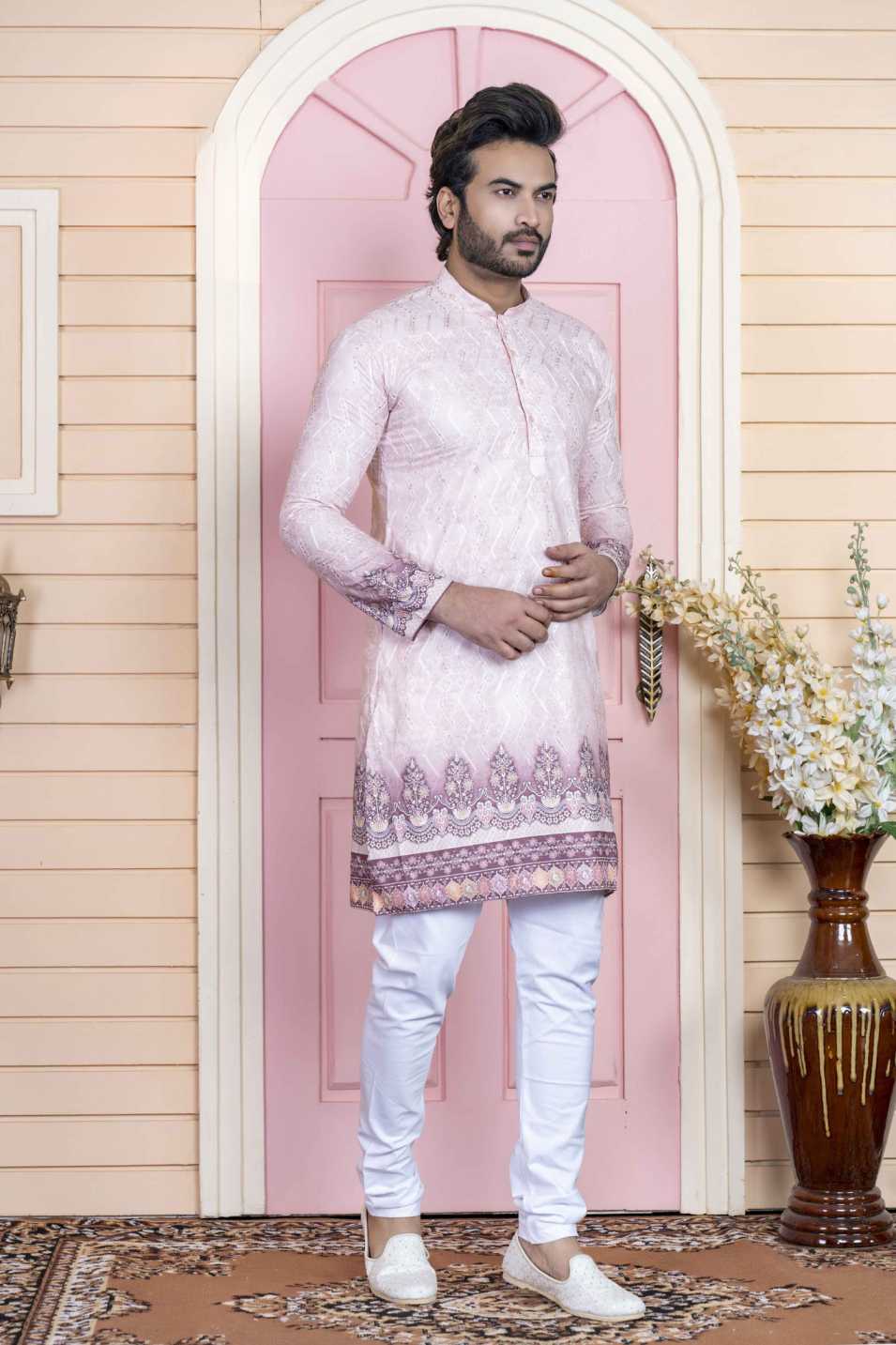 l peach kurta