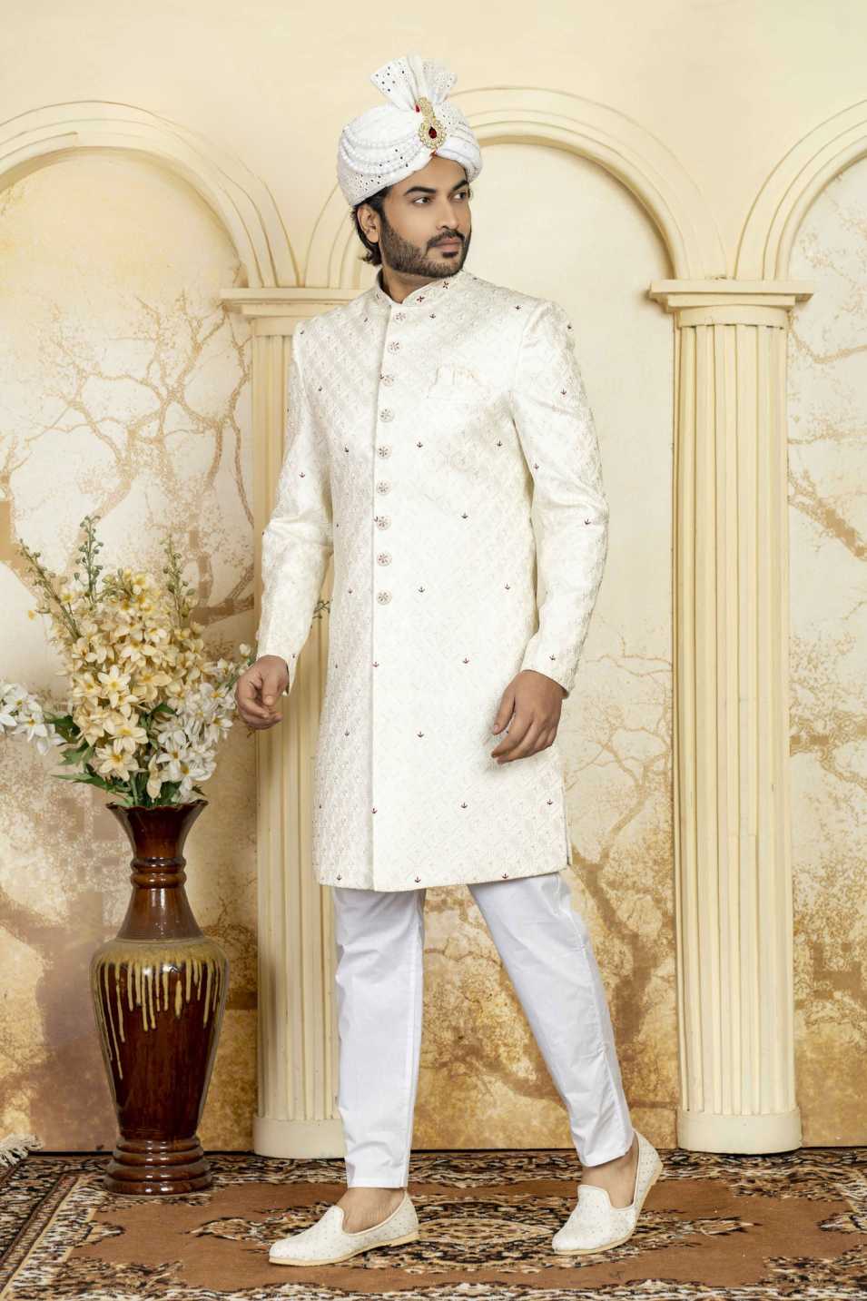 cream indowestern