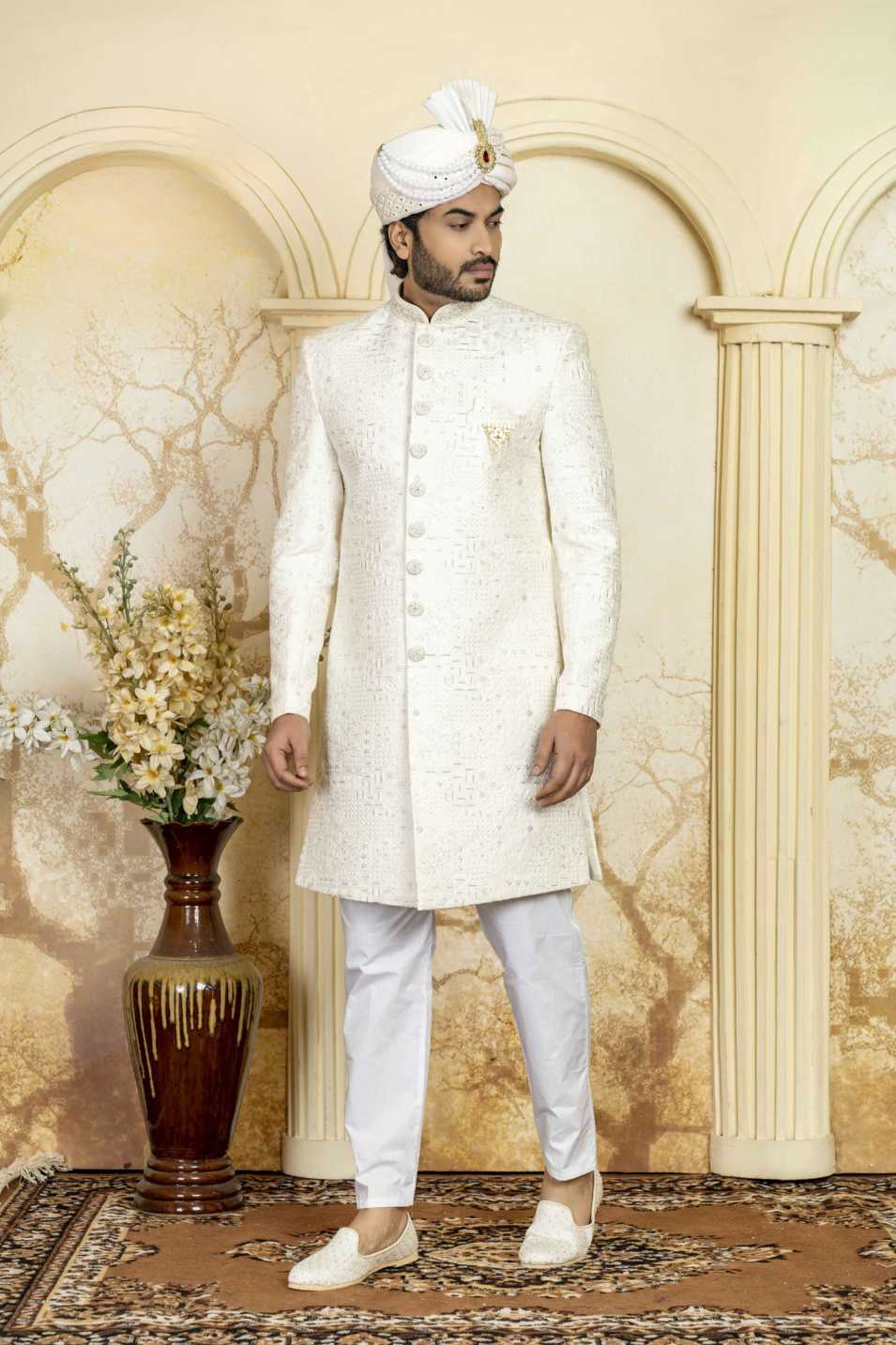 white indowestern