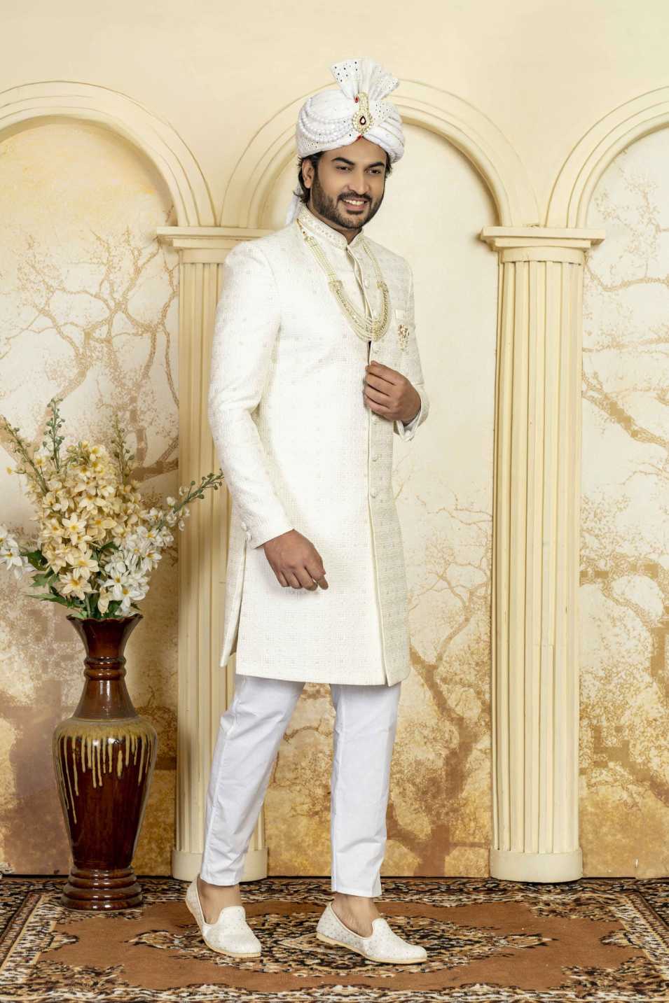 cream indowestern