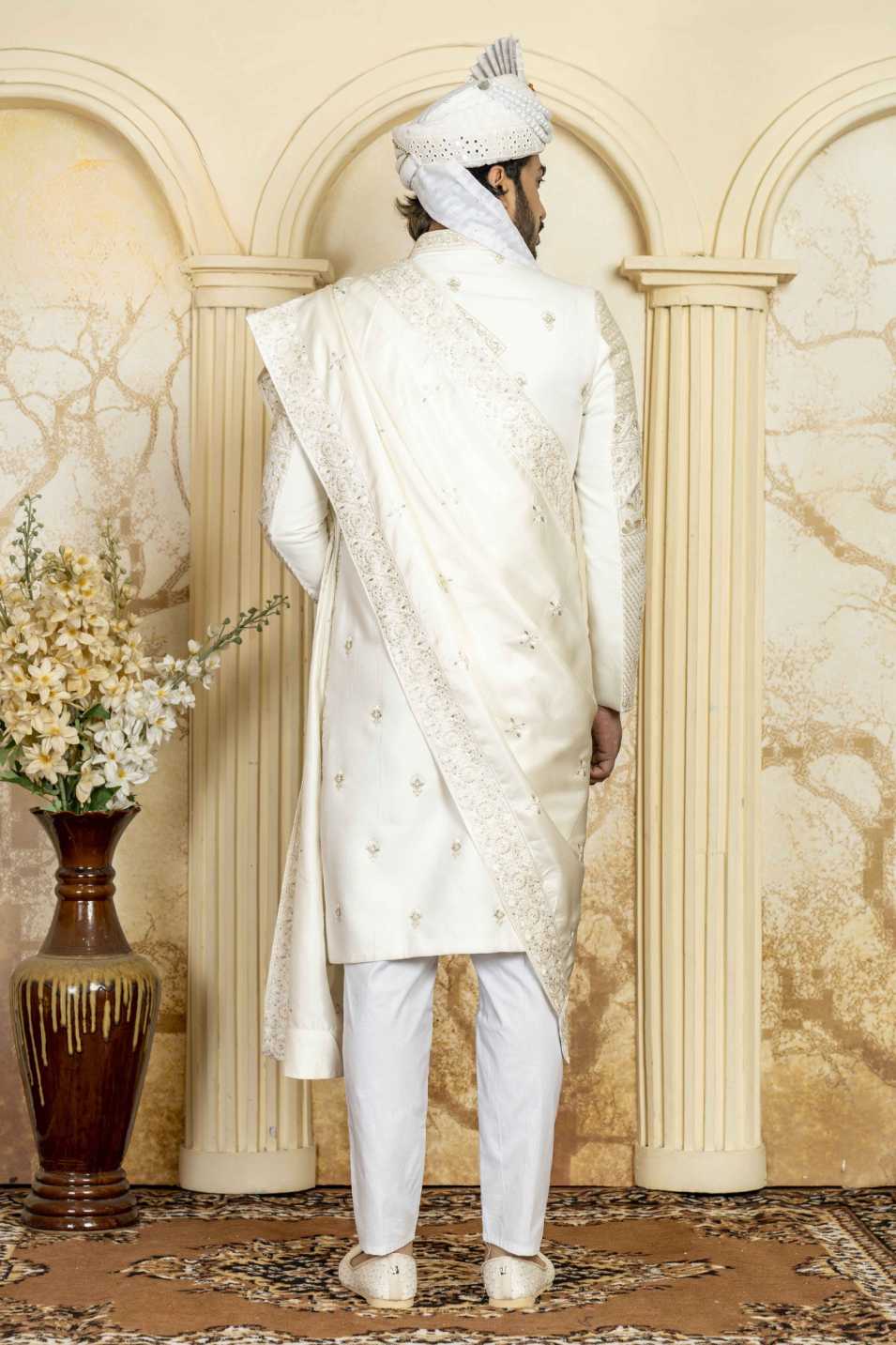 cream indowestern