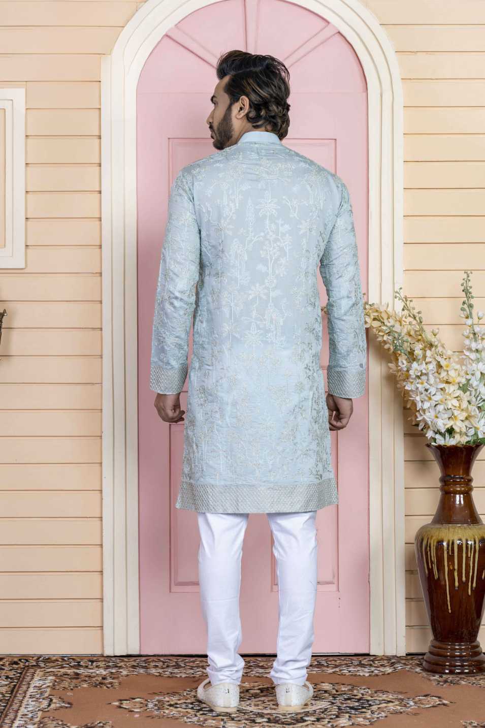 l grey kurta