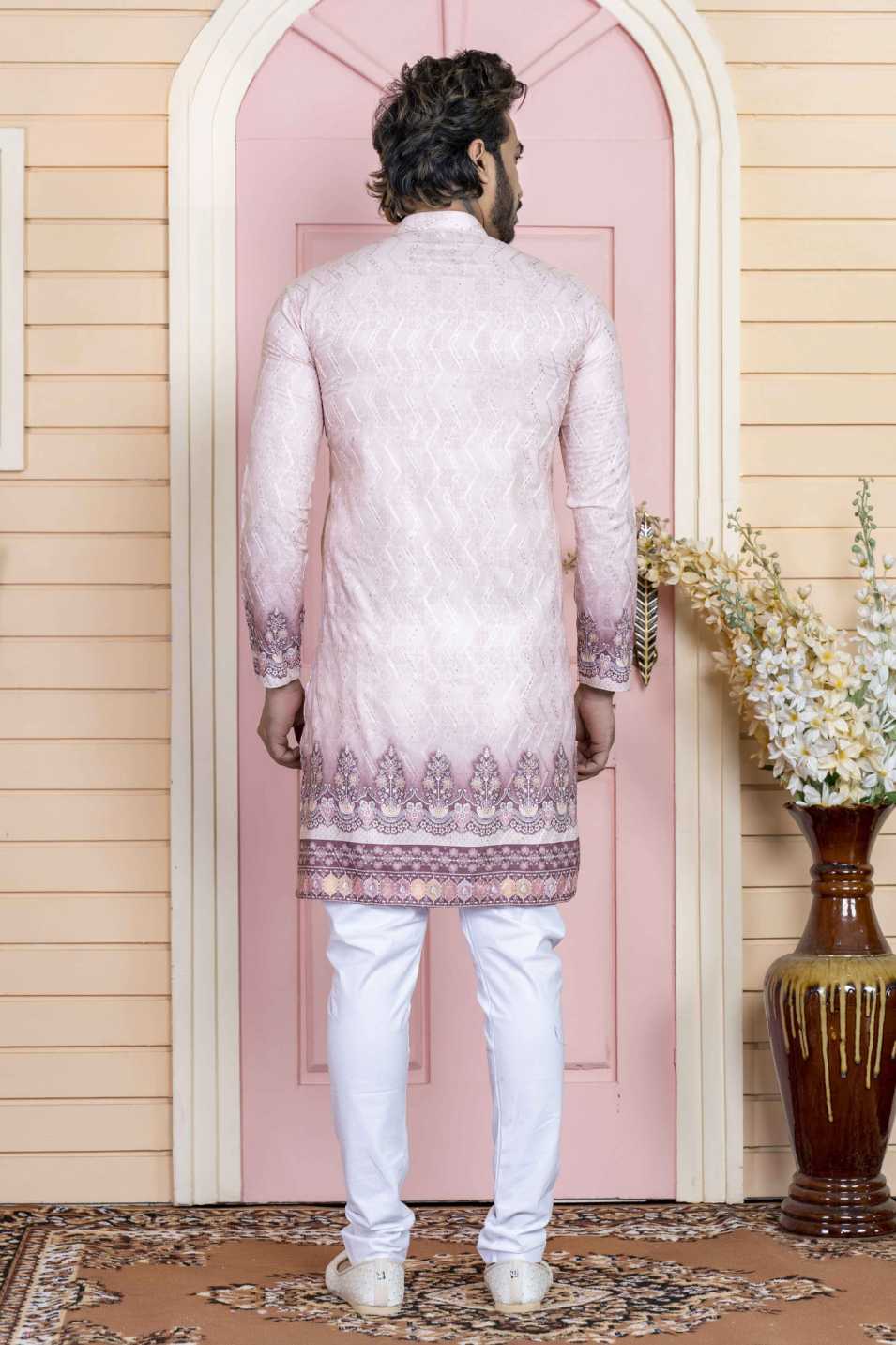l peach kurta