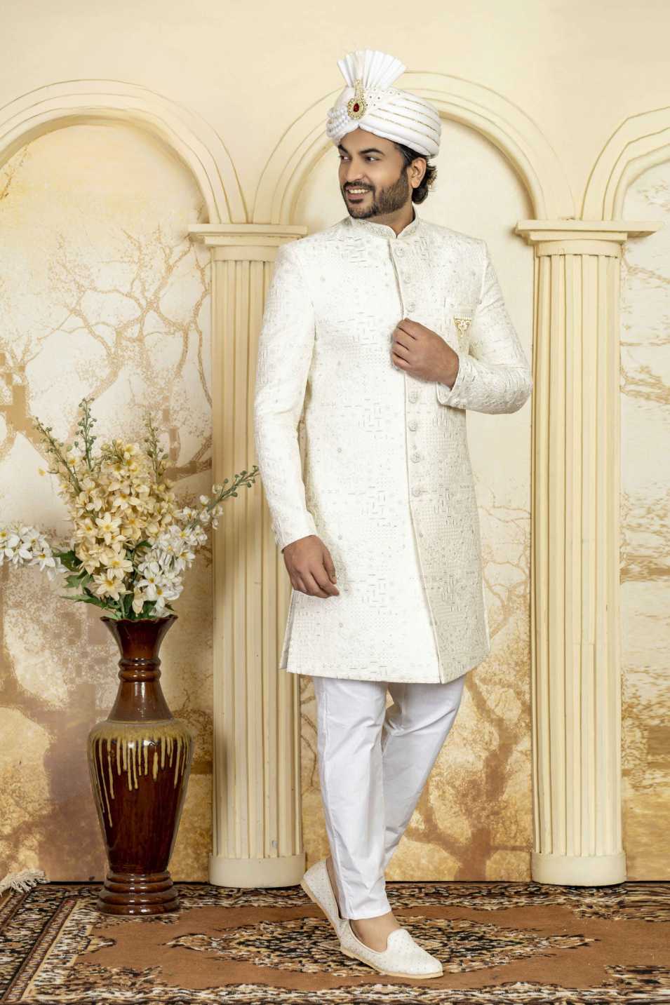 white indowestern