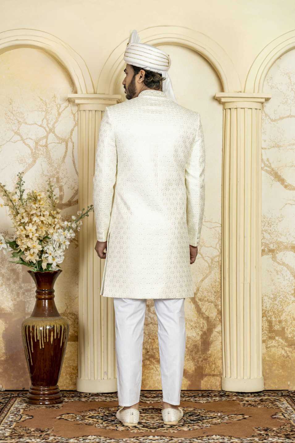 cream indowestern